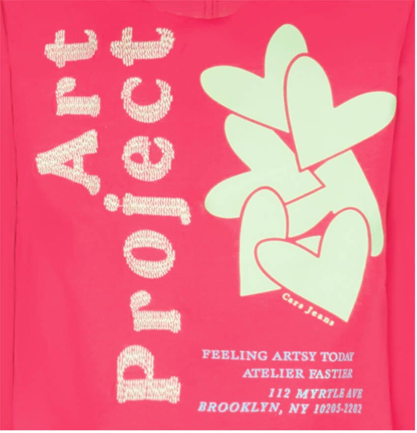 Cars Little hoodie met backprint fuchsia - Foto 2