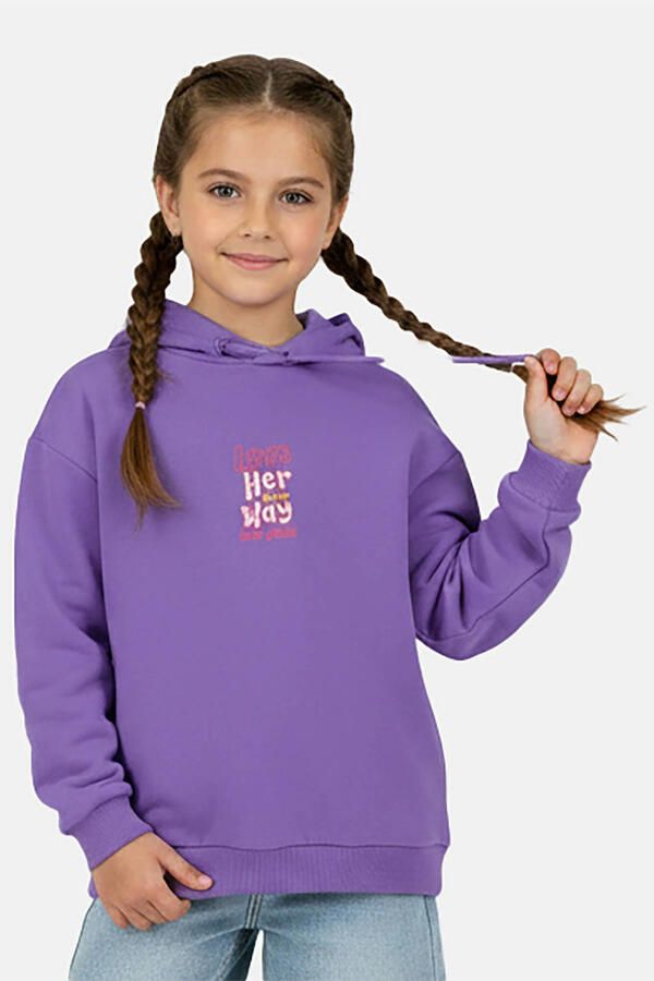 Cars Little hoodie met backprint paars