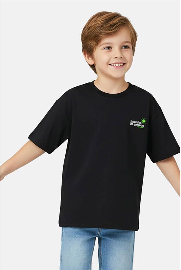 Cars Little T-shirt met backprint antraciet