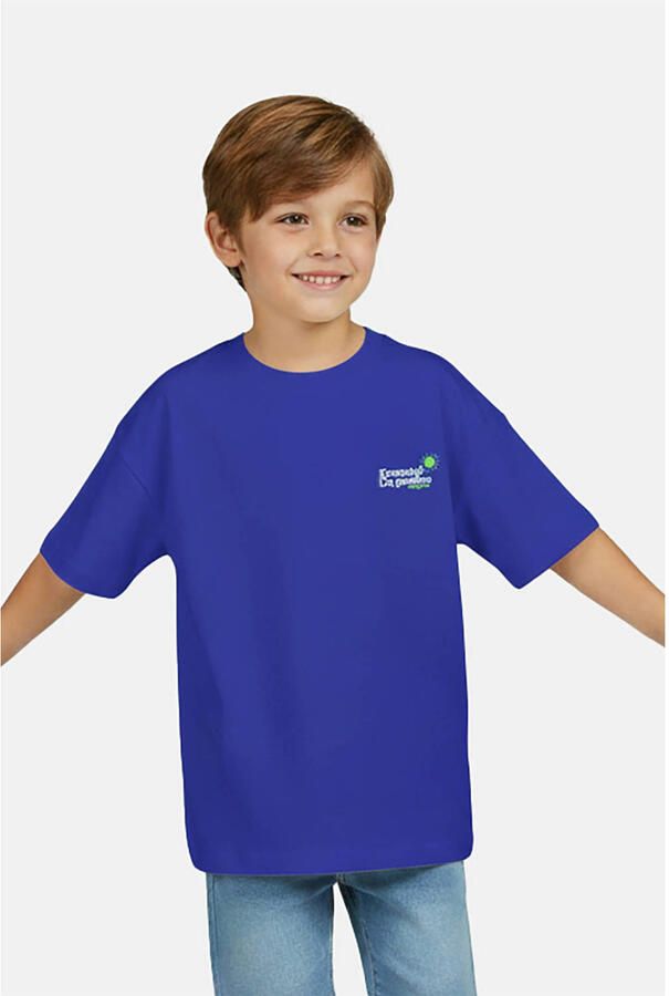 Cars Little T-shirt met backprint blauw