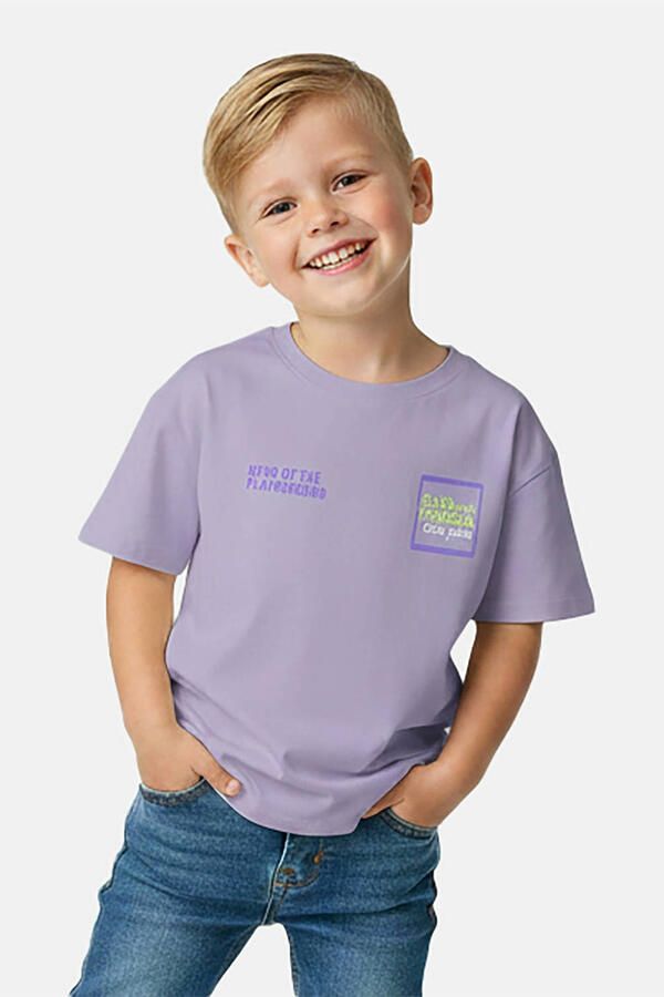 Cars Little T-shirt met backprint lila