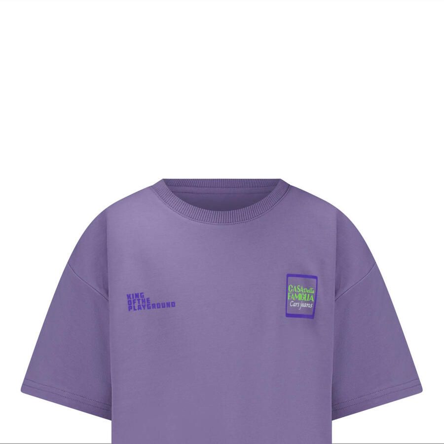 Cars Little T-shirt met backprint lila - Foto 2