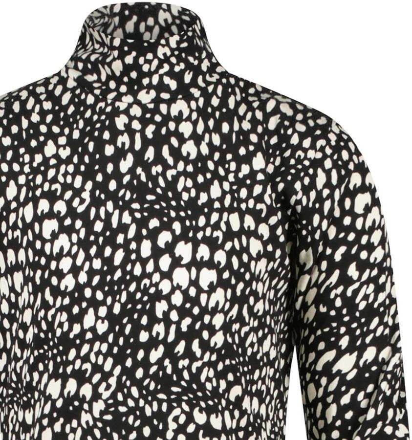 Cars longsleeve MARTINA met all over print zwart wit Meisjes Polyamide Opstaande kraag 128