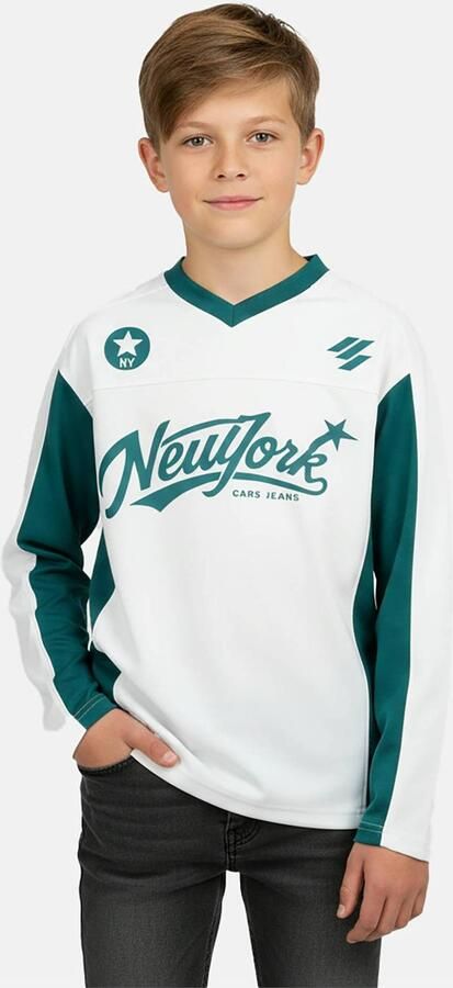 Cars longsleeve met tekst wit
