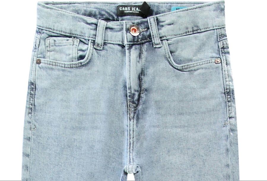 Cars loose fit jeans Maxwel bleached used Blauw Jongens Stretchdenim Effen 122
