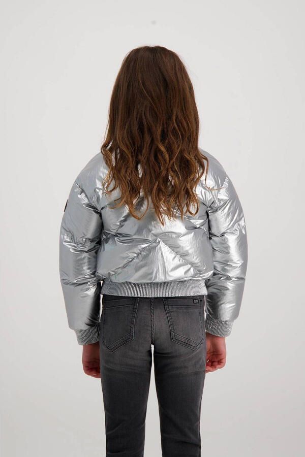 Cars metallic gewatteerde winterjas SILLY zilver - Foto 3