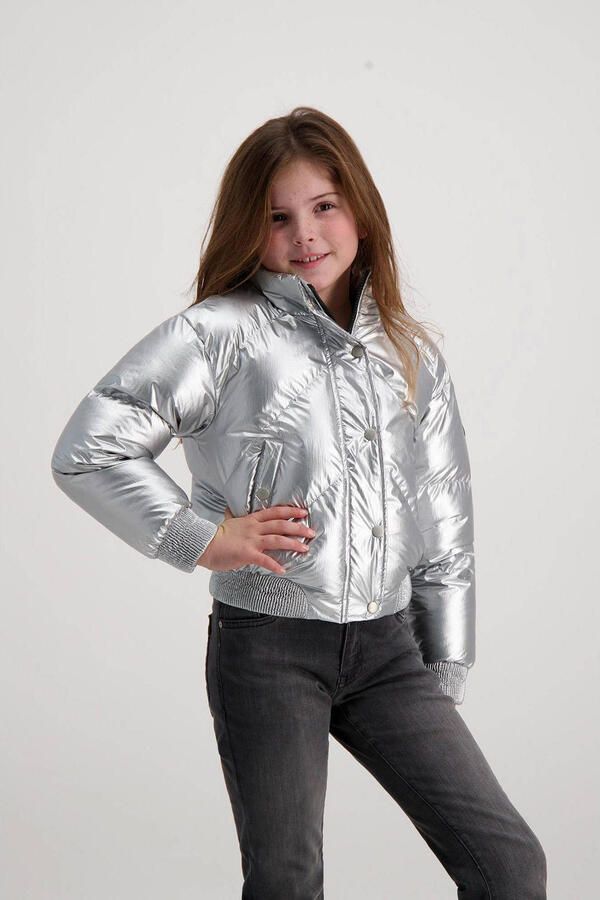 Cars metallic gewatteerde winterjas SILLY zilver - Foto 2