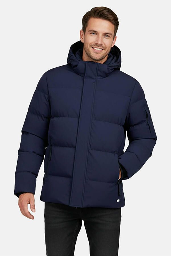 Cars quilted winterjas donkerblauw