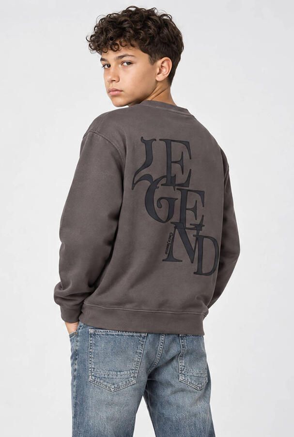 Cars rechtvallende sweater met backprint antraciet - Foto 2