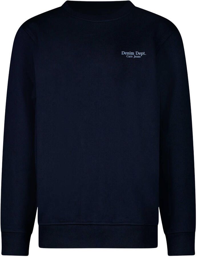 Cars rechtvallende sweater met backprint marineblauw