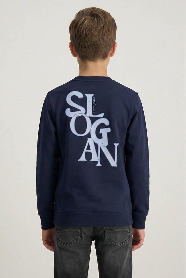 Cars rechtvallende sweater met backprint marineblauw - Foto 2