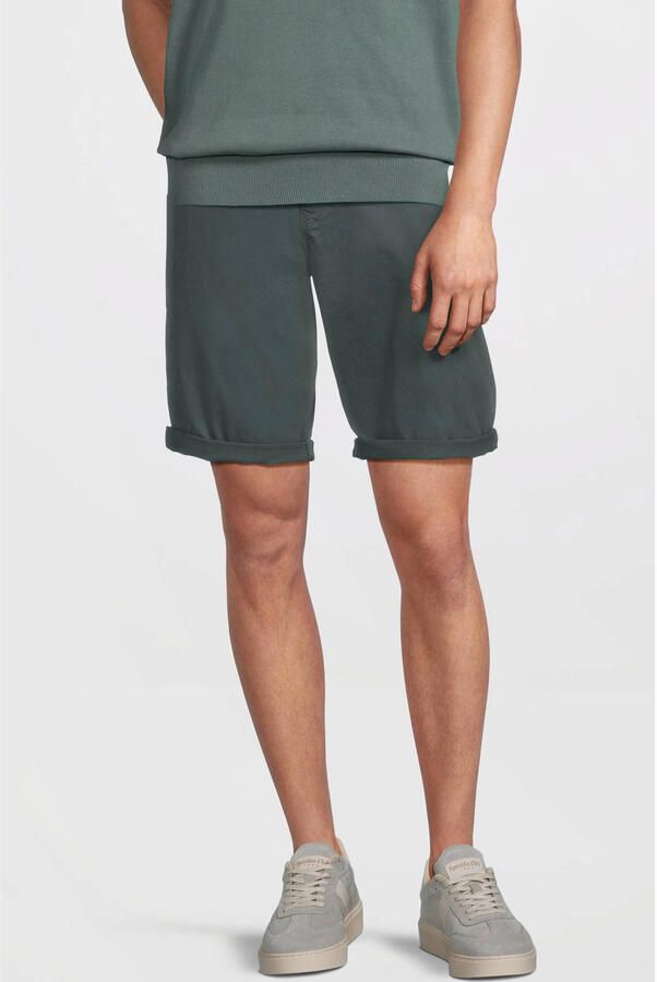 Cars regular chino short donkergroen - Foto 3