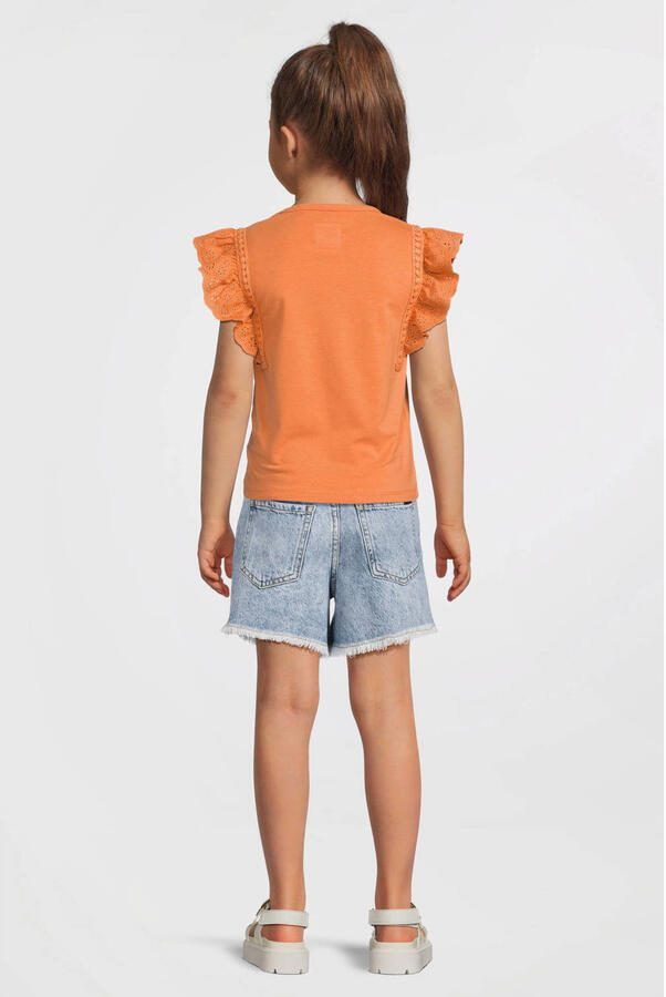 Cars regular denim short light blue denim Korte broek Blauw Effen - Foto 3