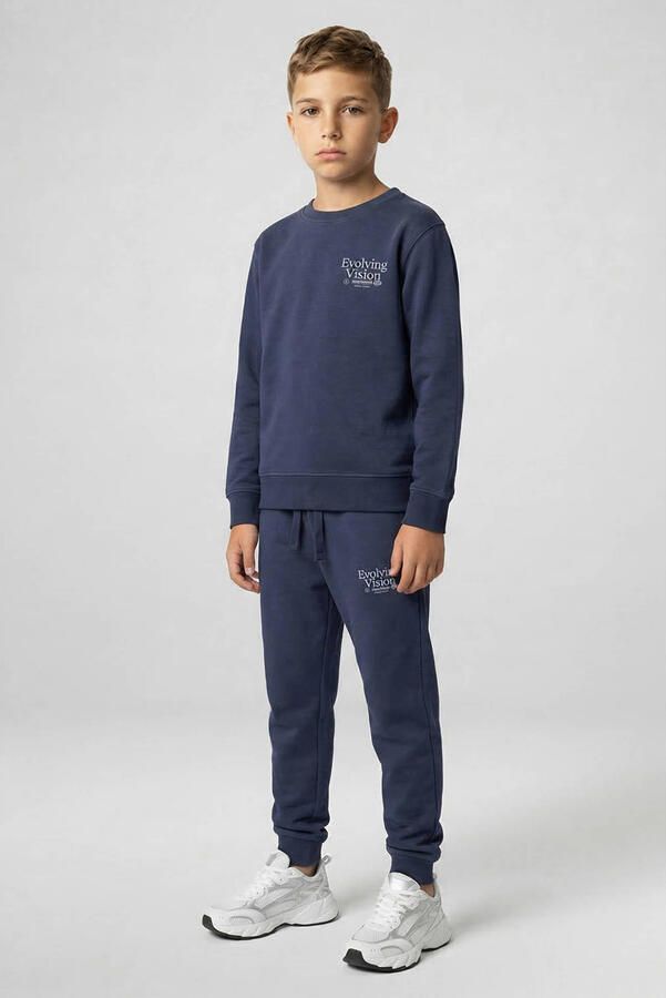 Cars regular fit joggingbroek met print donkerblauw Jongens Sweat Printopdruk