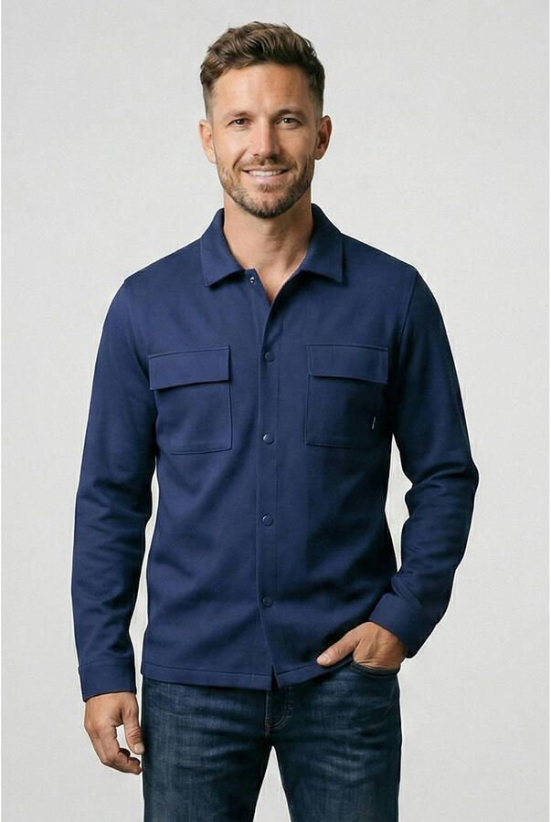 Cars regular fit overshirt donkerblauw
