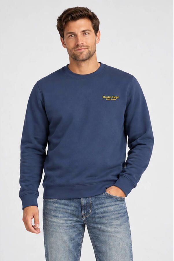Cars regular fit sweater donkerblauw