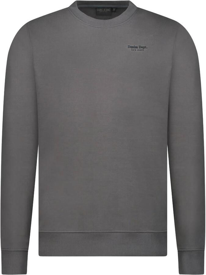 Cars regular fit sweater met backprint antraciet