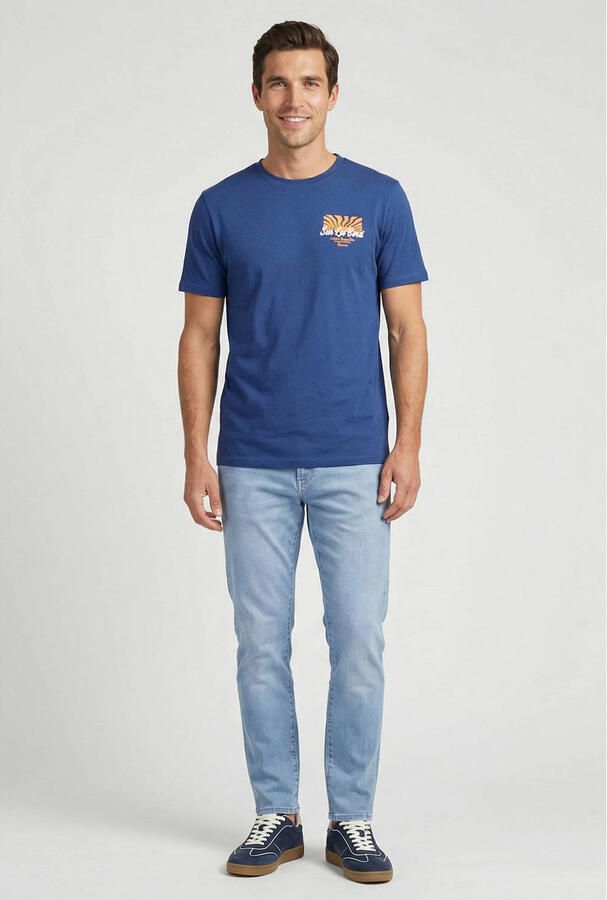 Cars regular T-shirt met backprint donkerblauw