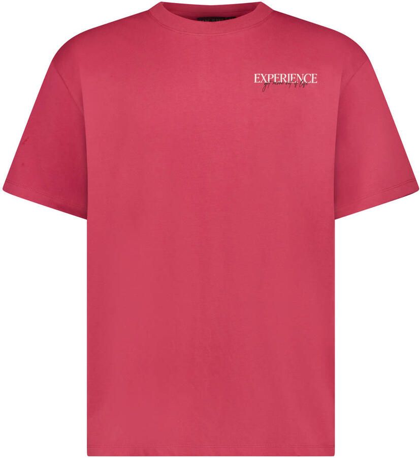 Cars regular T-shirt met backprint roze