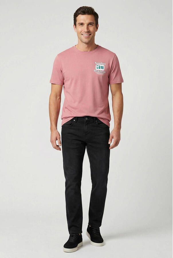 Cars regular T-shirt met backprint roze