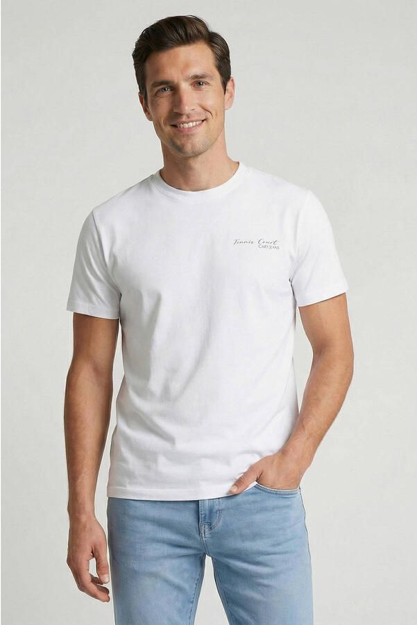 Cars regular T-shirt met backprint wit