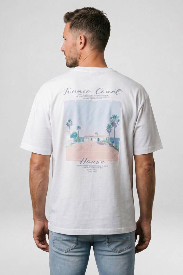 Cars regular T-shirt met backprint wit - Foto 3