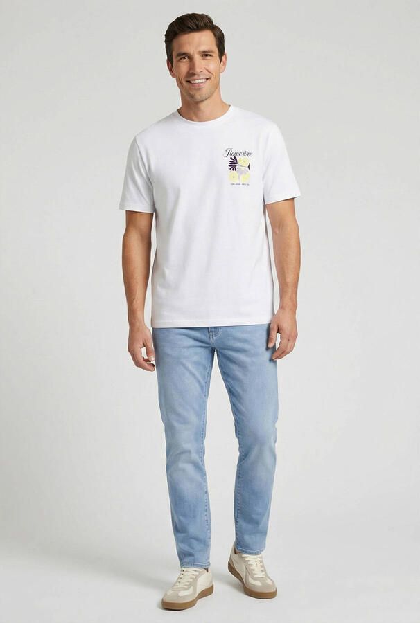 Cars regular T-shirt met backprint wit