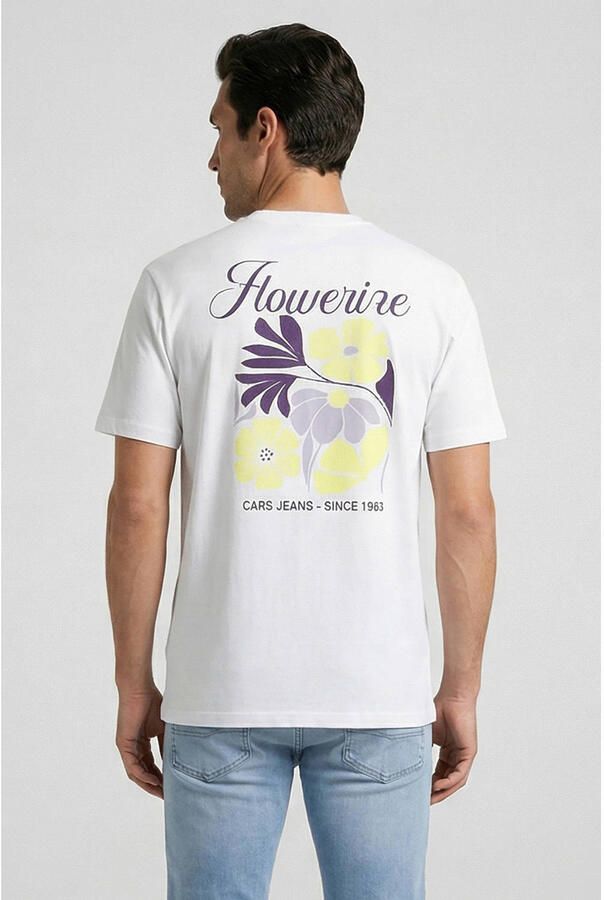Cars regular T-shirt met backprint wit - Foto 2