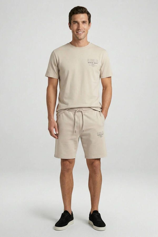 Cars regular T-shirt met backprint zand