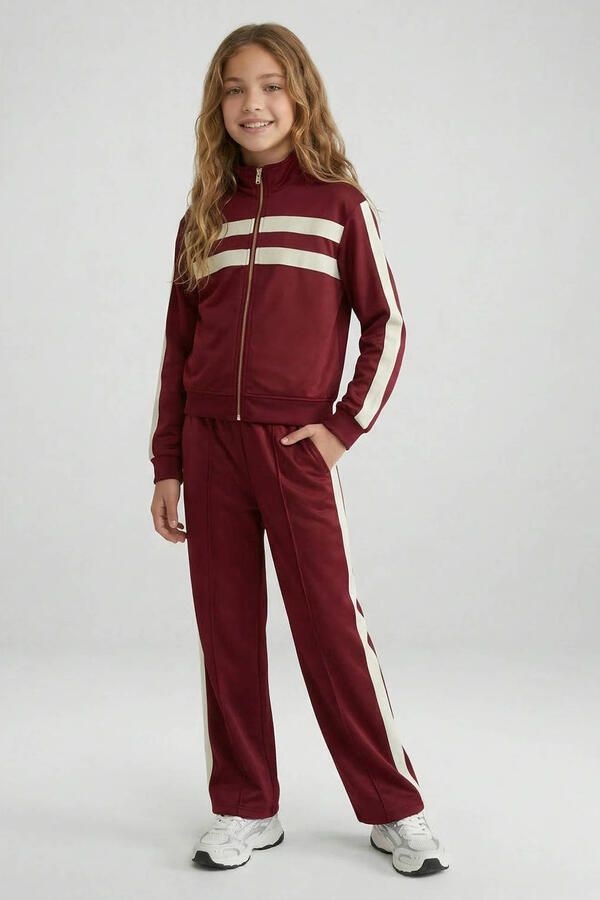 Cars regular waist casual broek donkerrood