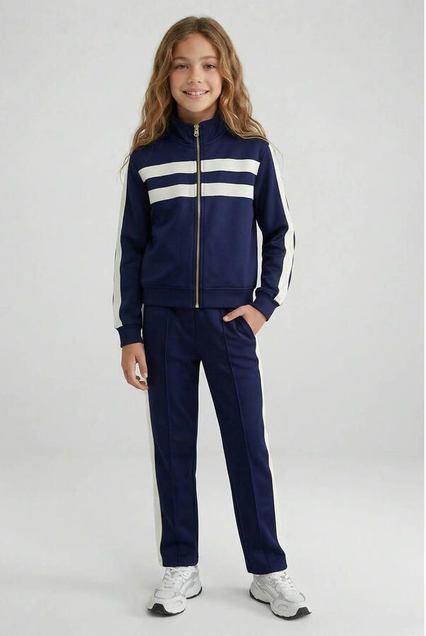 Cars regular waist casual broek marineblauw