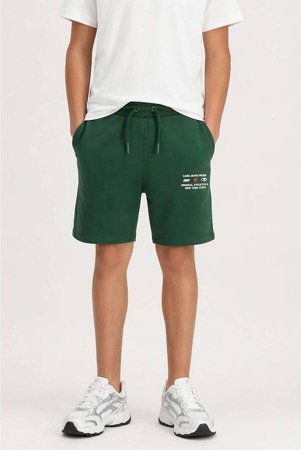 Cars regular waist sweatshort donkergroen