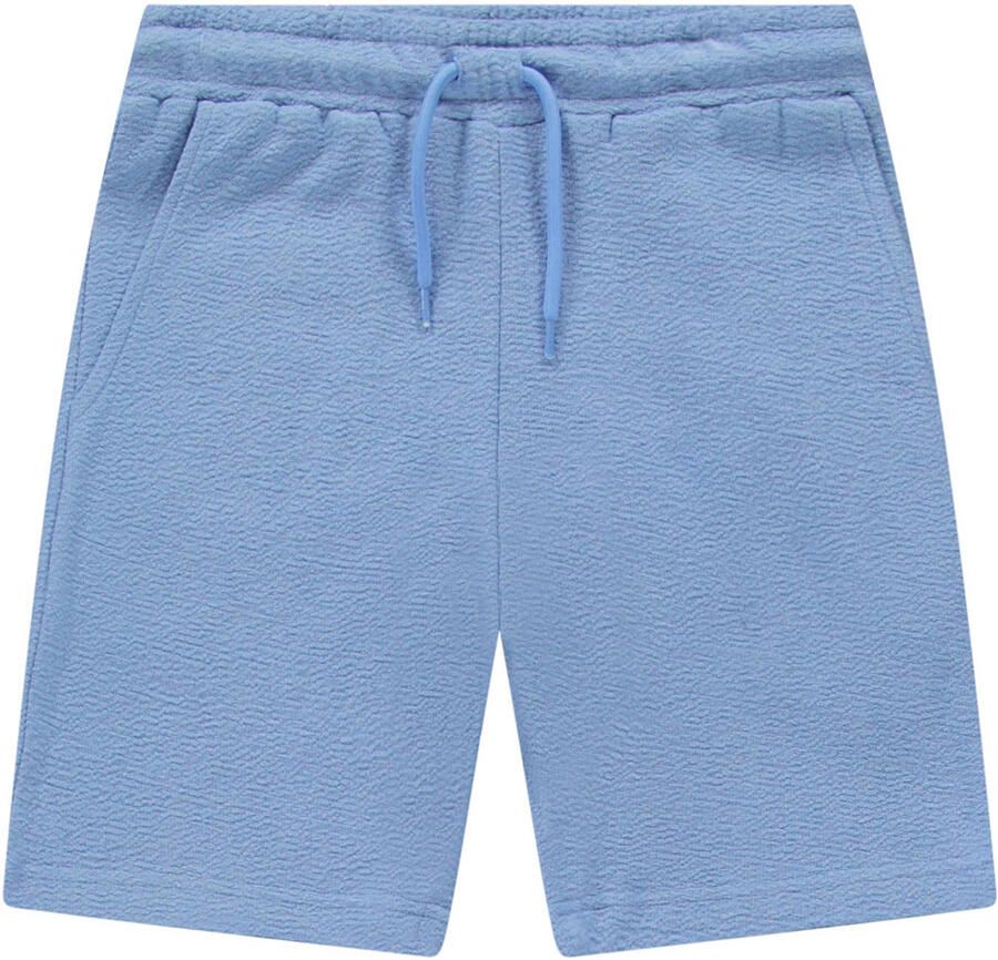 Cars regular waist sweatshort lichtblauw met textuur - Foto 2
