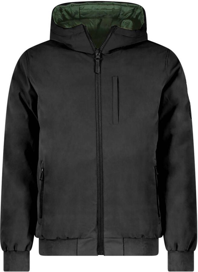 Cars reversible gewatteerde winterjas RUSTHAR armygroen zwart - Foto 4