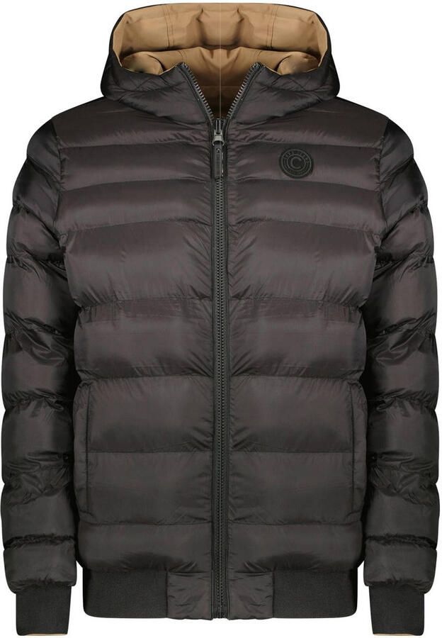 Cars reversible gewatteerde winterjas RUSTHAR zwart bruin - Foto 3