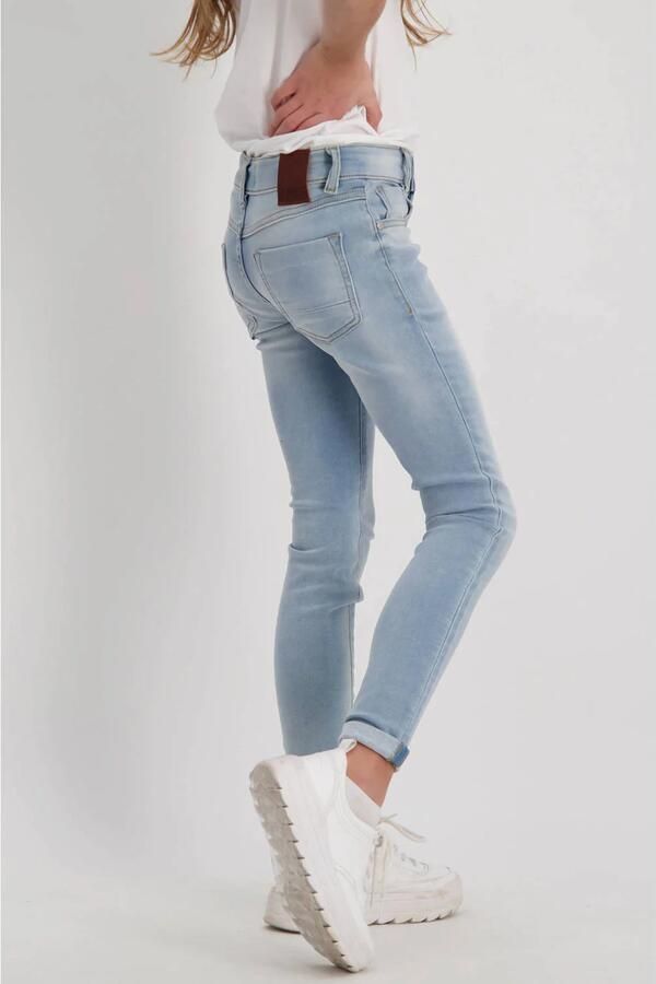 Cars skinny jeans Eliza bleached used Blauw Meisjes Stretchdenim Effen 158 - Foto 2