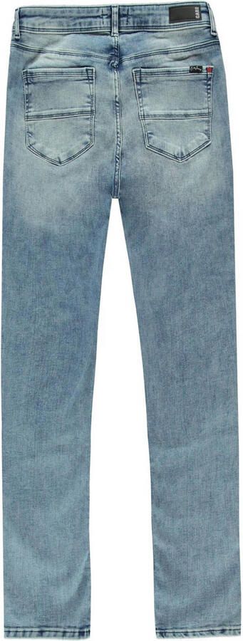 Cars Slim Bleached Straight Jeans Blue Dames