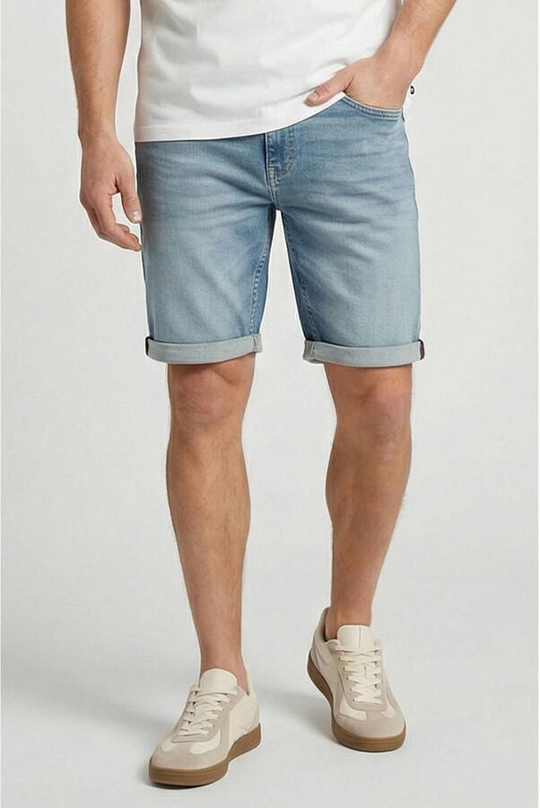 Cars slim short medium blue denim