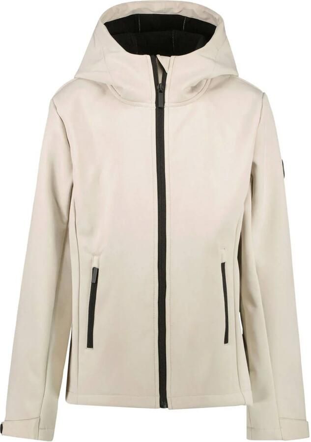 Cars softshell jas beige Meisjes Polyamide Capuchon Effen