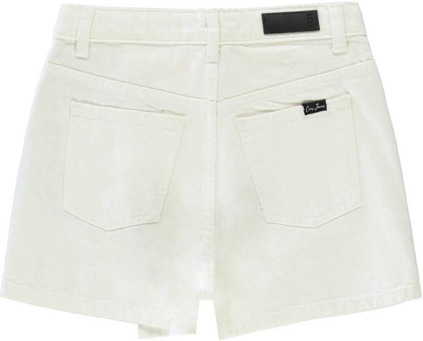 Cars spijkerskort wit