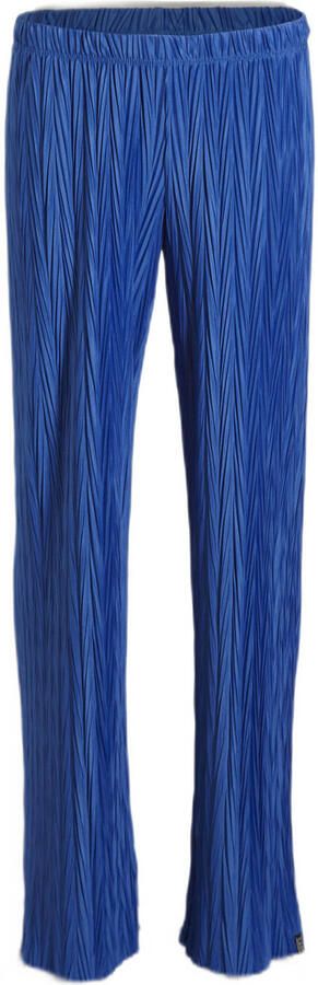 Cars straight fit broek GULY kobaltblauw Meisjes Polyester Effen 176