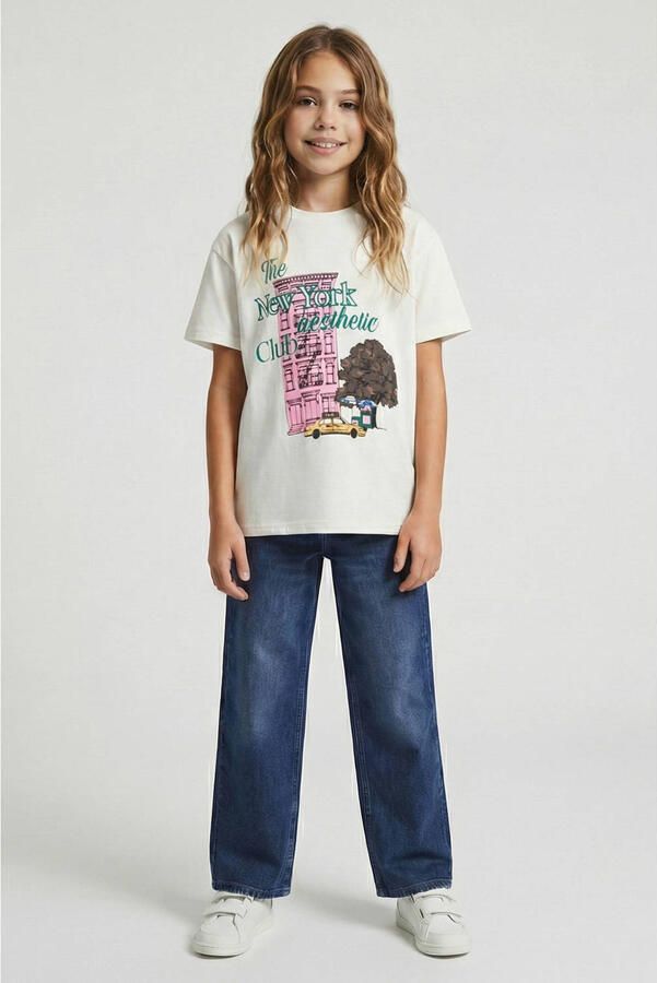 Cars Jeans straight fit jeans met logopatch model 'Mara'
