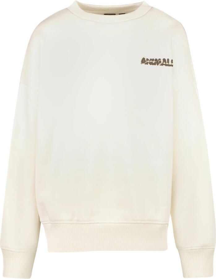 Cars sweater met backprint beige