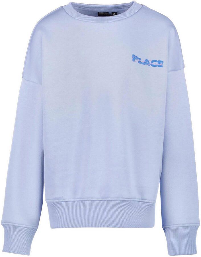Cars sweater met backprint blauw