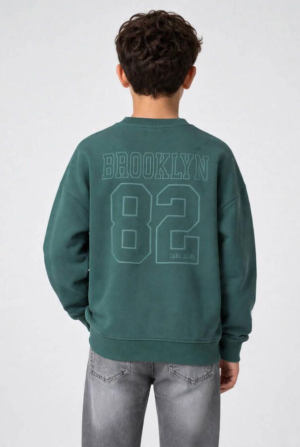 Cars sweater met backprint donkergroen Backprint - Foto 2