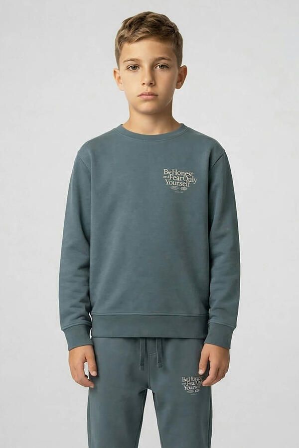 Cars sweater met backprint groen