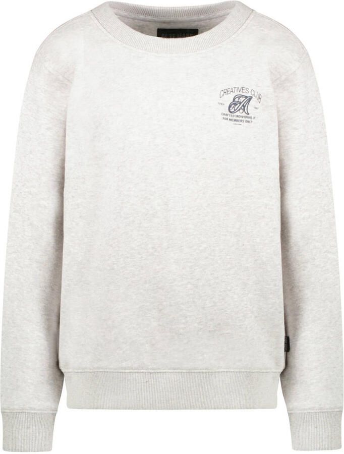 Cars sweater met backprint lichtgrijs