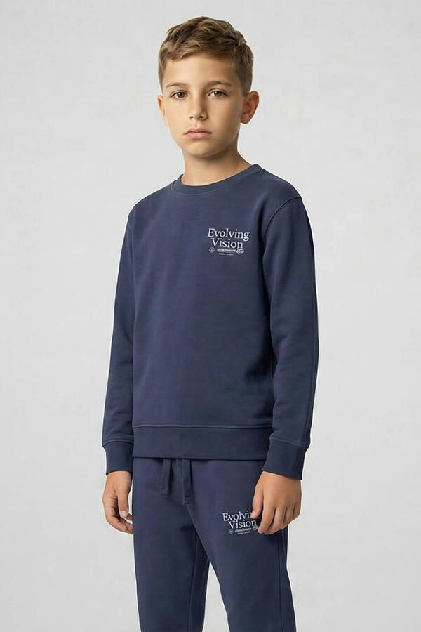 Cars sweater met backprint marineblauw