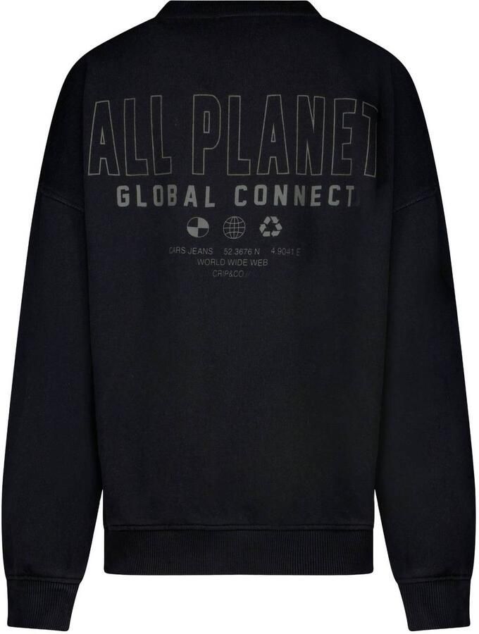 Cars sweater met backprint zwart Backprint