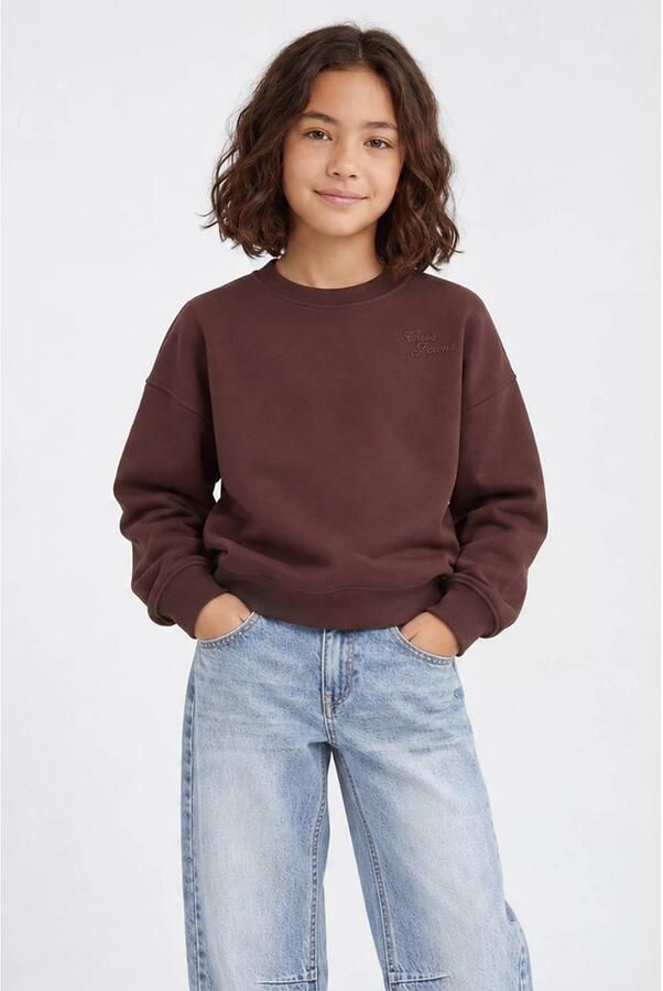 Cars sweater met logo donkerbruin Logo - Foto 2